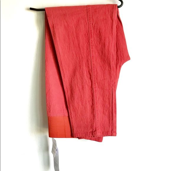 Diane Gilman Red Pants NWTS Elastic Waistband